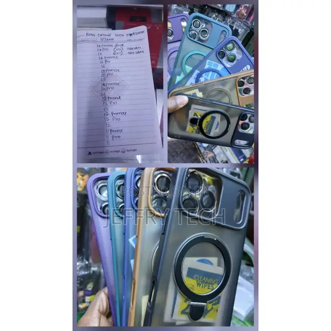 Transparent Magsafe Magnetic Ring Stand Case With for iPhone 14 Pro
