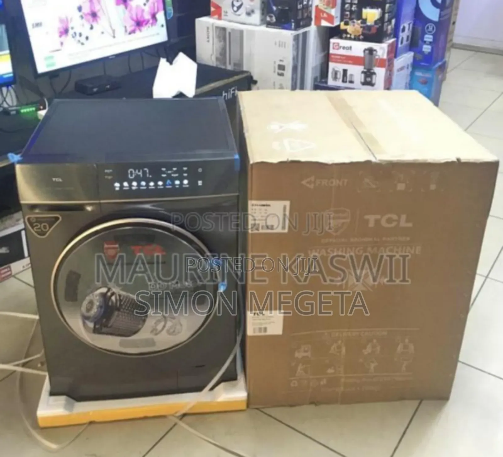 Colour Grey New - TCL 10kg Washing Machine