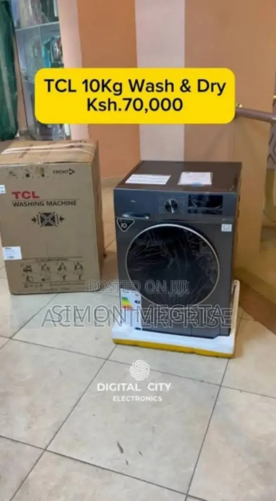 Washing and Spinning New TCL 10kg Washing Machine