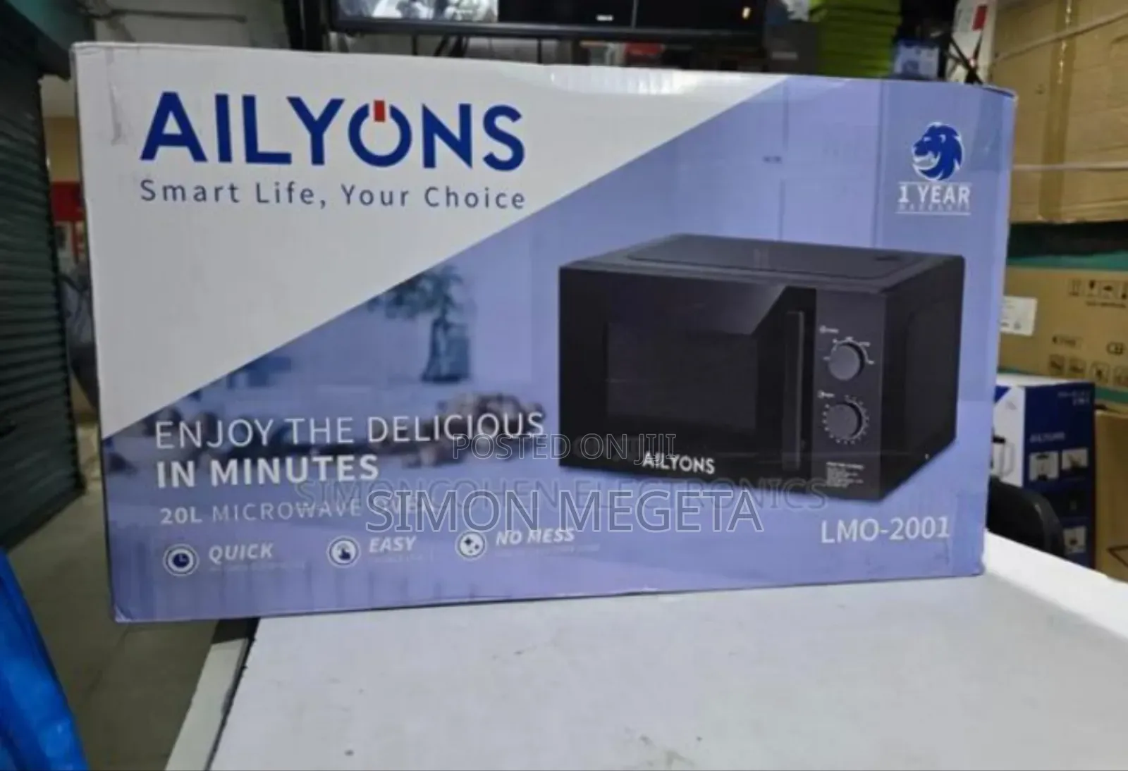 Colour Black Ailyons Manual Microwave
