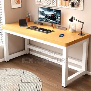 Office Desk; Versatile Home Office Desk With Sturdy Carbon Steel Frame