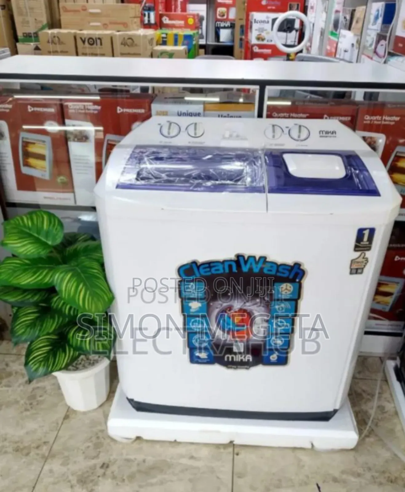 Twin Tab Ne W Mika 10kgs Washing Machine