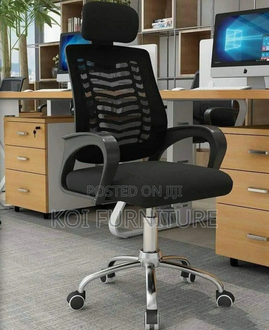 Office Chair : Strong Ergonomic Desk Chair With Headrest