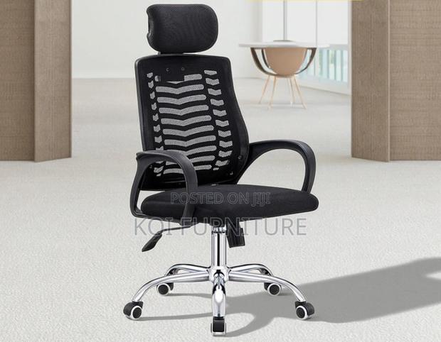 Office Chair : Strong Ergonomic Desk Chair With Headrest - thumbnail 2