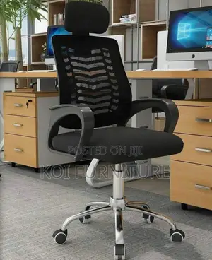 Office Chair : Strong Ergonomic Desk Chair With Headrest