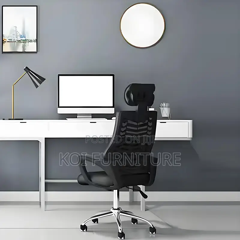 Office Chair : Strong Ergonomic Desk Chair With Headrest