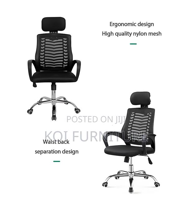 Office Chair : Strong Ergonomic Desk Chair With Headrest - thumbnail 6