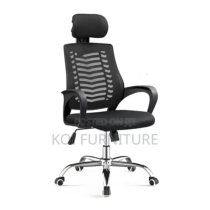 Office Chair : Strong Ergonomic Desk Chair With Headrest
