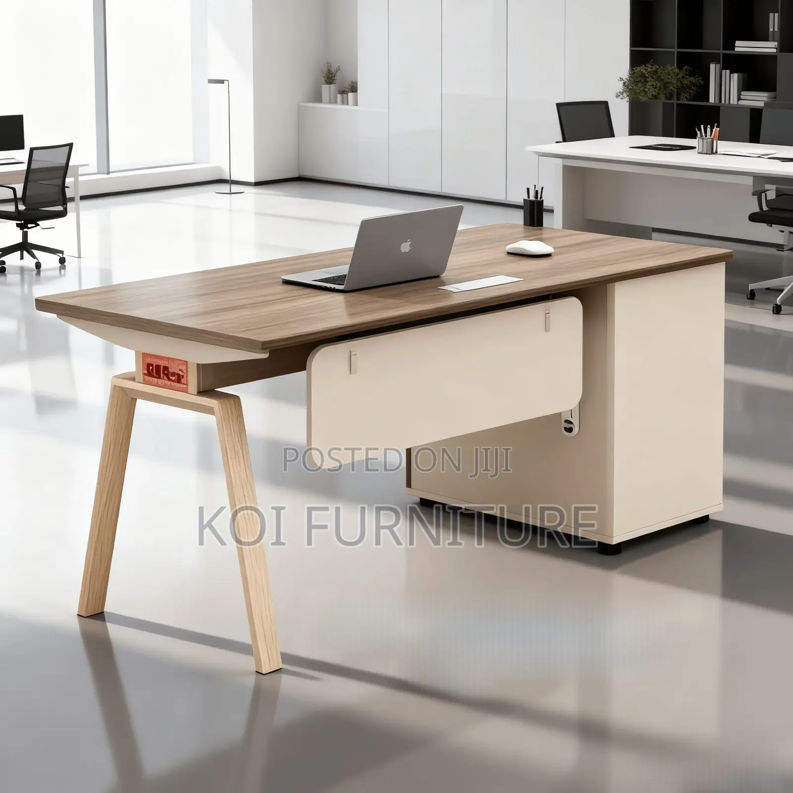 Office Desk : 1.4m Modern Minimalist Executive Office Desk