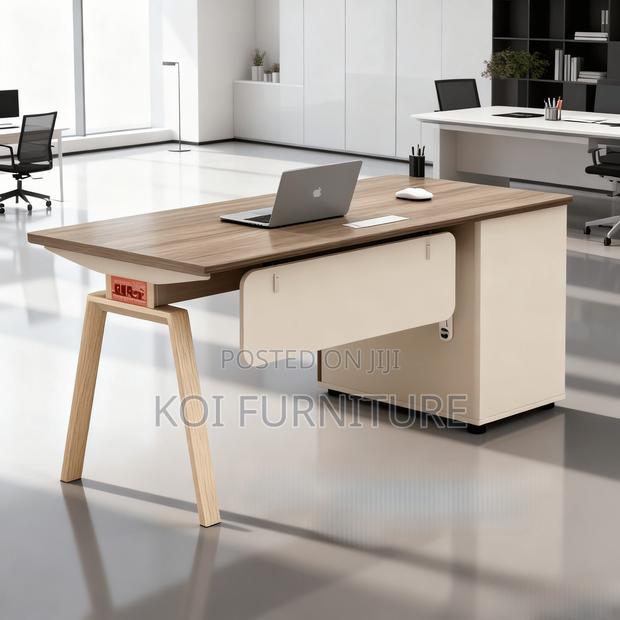 Office Desk : 1.4m Modern Minimalist Executive Office Desk - thumbnail 4