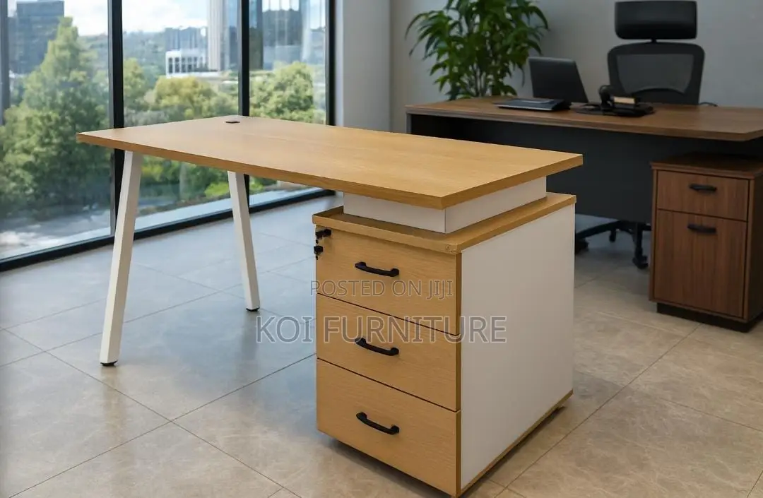 Office Desk : 1.4m Modern Minimalist Executive Office Desk