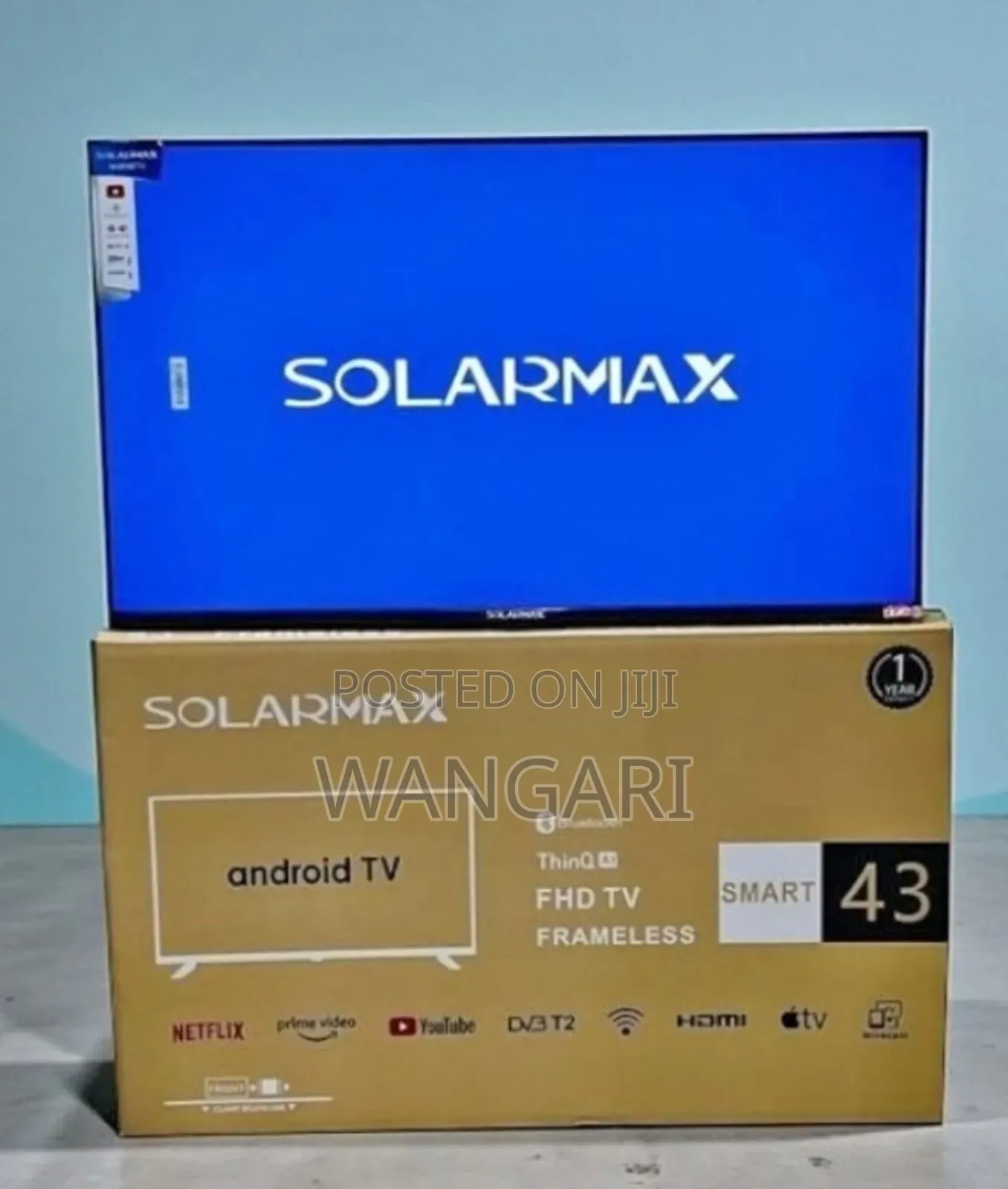 Prime Video Youtube Netflix Solarmax 43 Inch Smart FHD Television
