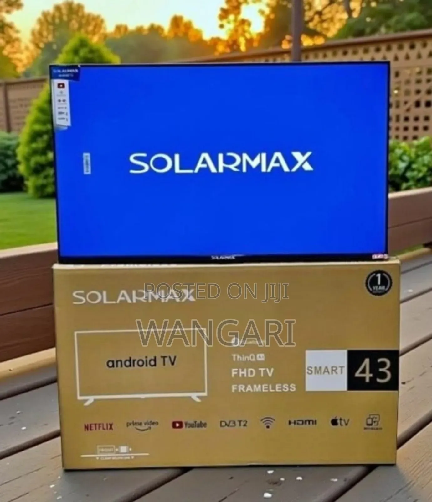 Wifi Enabled Solarmax 43 Inch Smart FHD Television