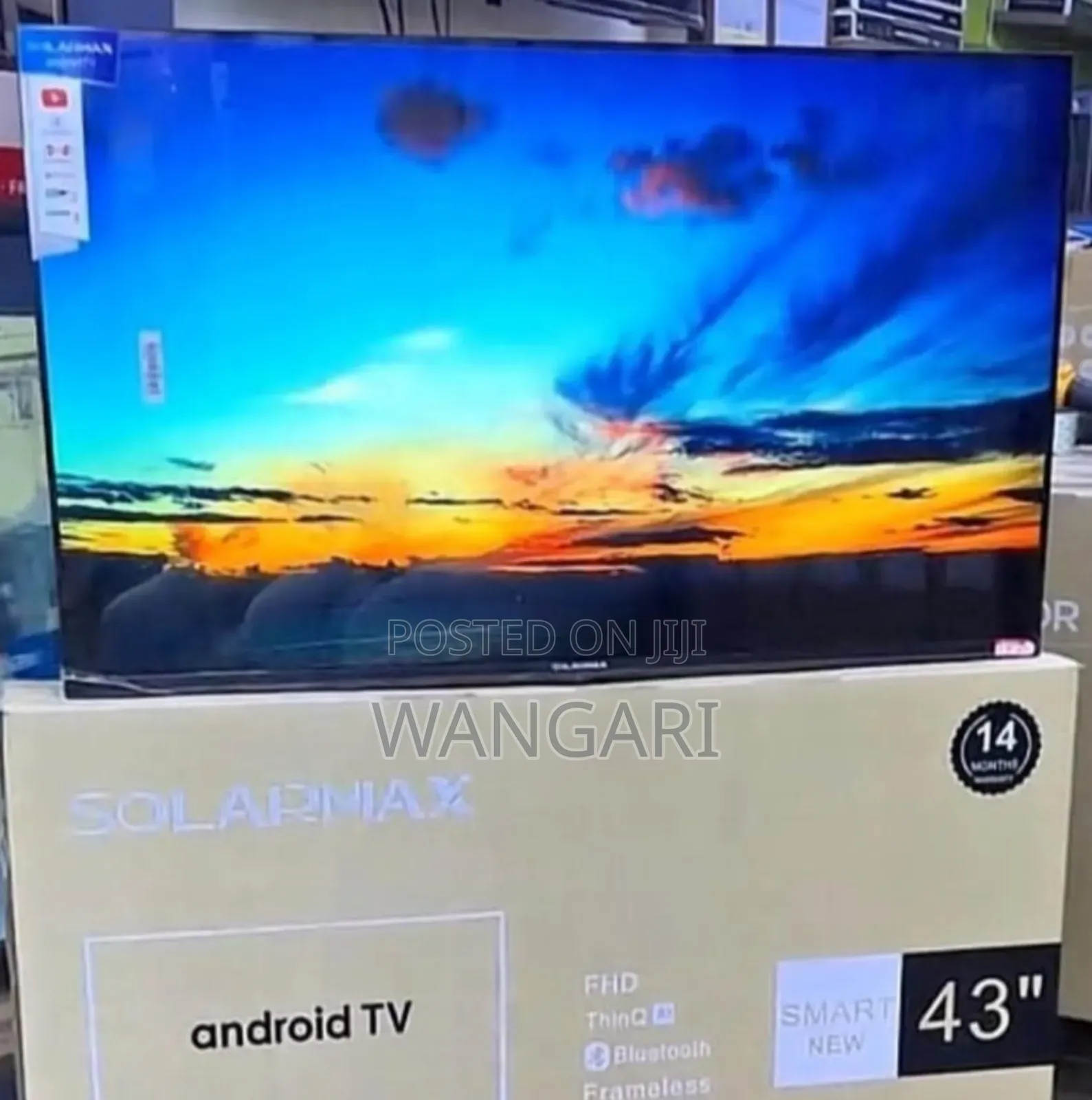 Wifi Enabled Solarmax 43 Inch Smart FHD Television