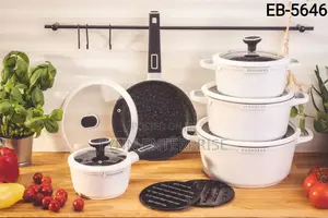 White 12 Pieces Nonstick Edenburg Cookware Set