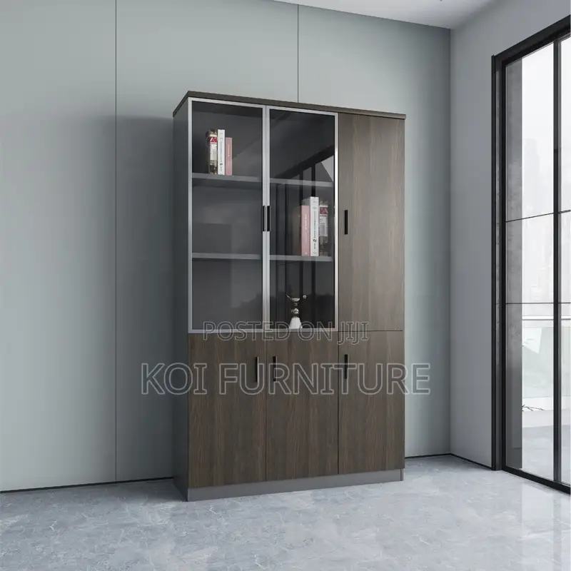 Office Cabinet : 3-Door Wooden Advanced Office Filling Cabinet