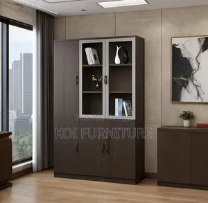 Office Cabinet : 3-Door Wooden Advanced Office Filling Cabinet