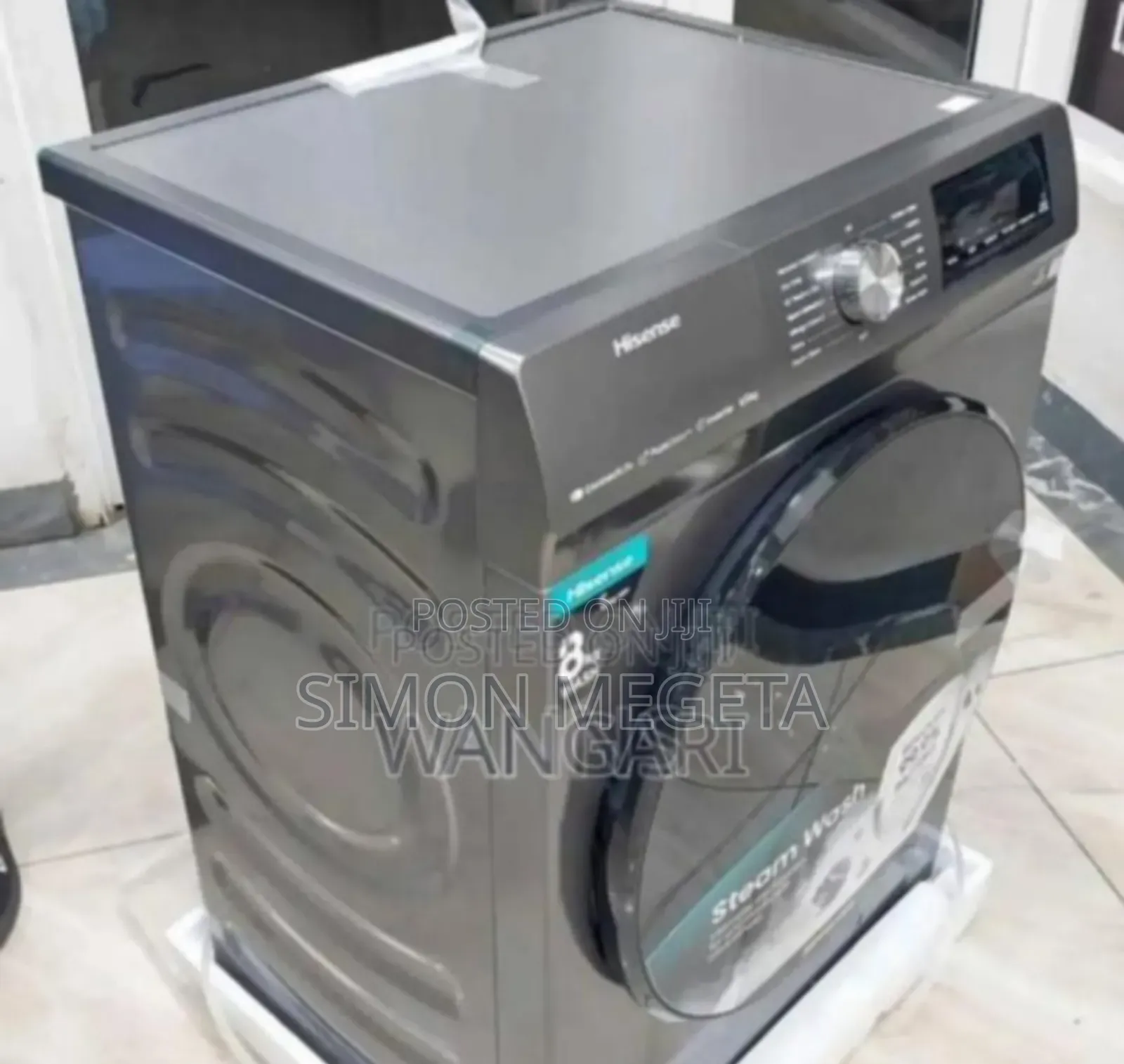 Colour Silver New Hisense 8kgs Wash and Dry Washing Machineu