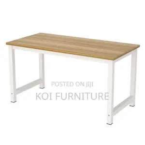 Office Desk : 1.2 Modern Minimalist Computer Desk-Light Wood Grain Top