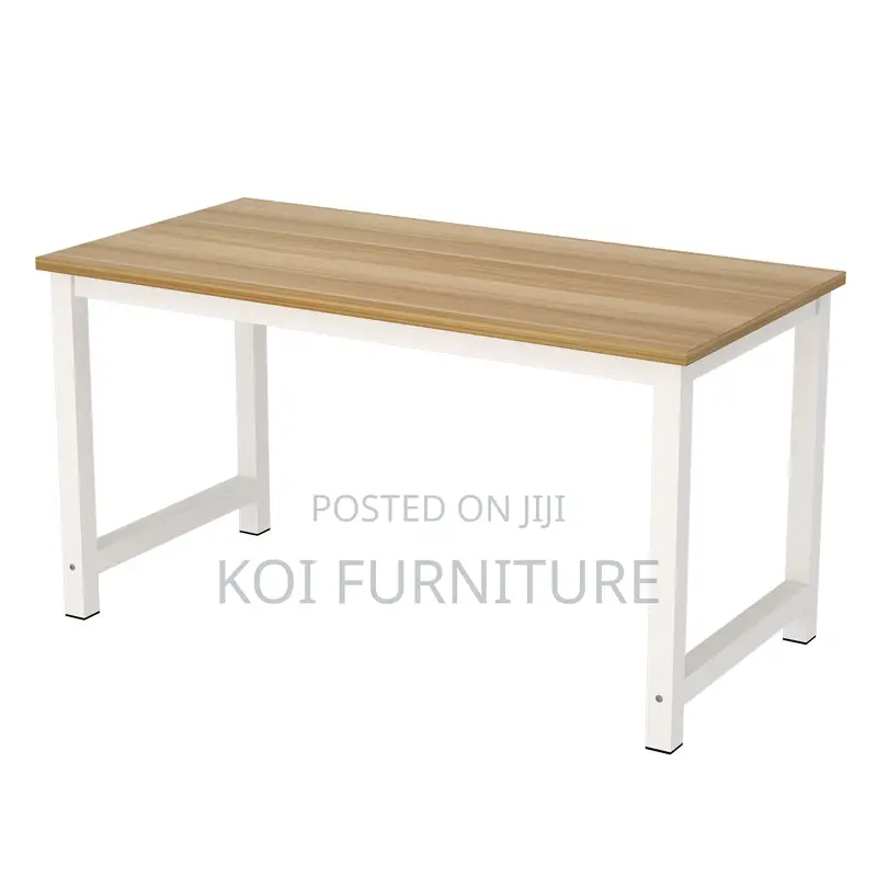 Office Desk : 1.2 Modern Minimalist Computer Desk-Light Wood Grain Top