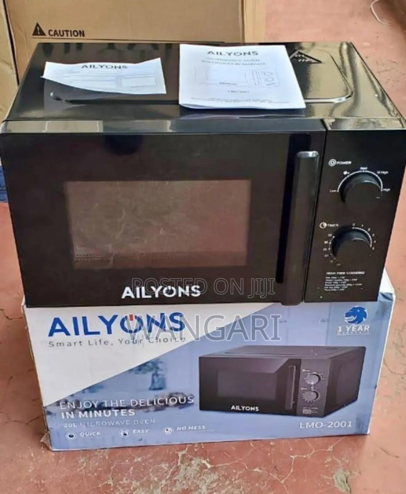 Black Colour Ailyons 20 Litres Digital Microwave