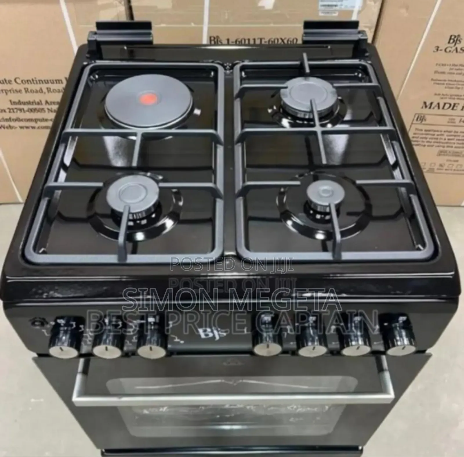 Shiny Black Original. BJS 60*60 Standing Cooker. New Arrivals