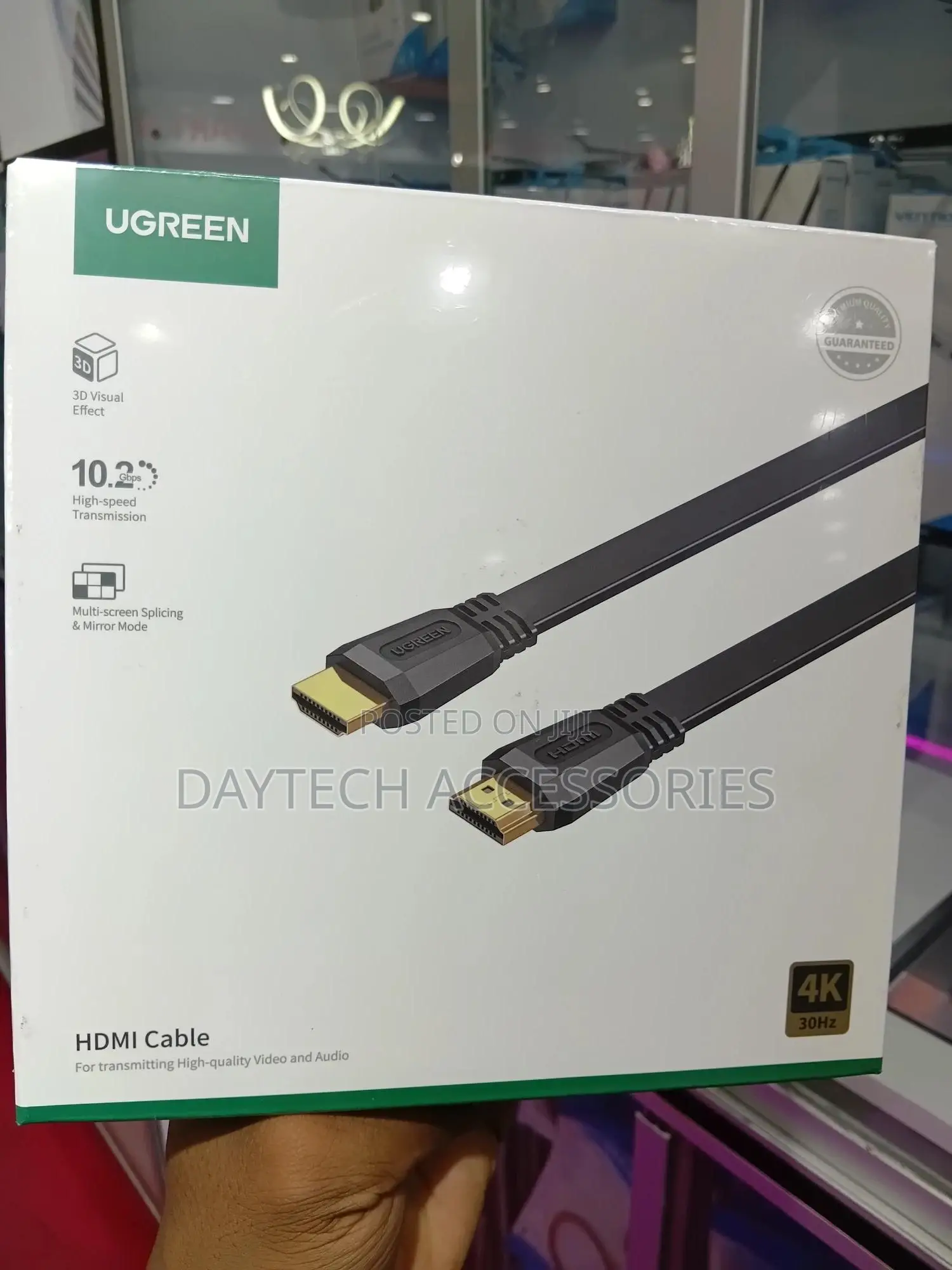Ugreen 50821 Hdmi 2.0 Flat Cable 5m