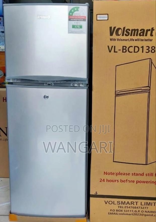 With Warranty Volsmart 138 Litres Double Door Fridge