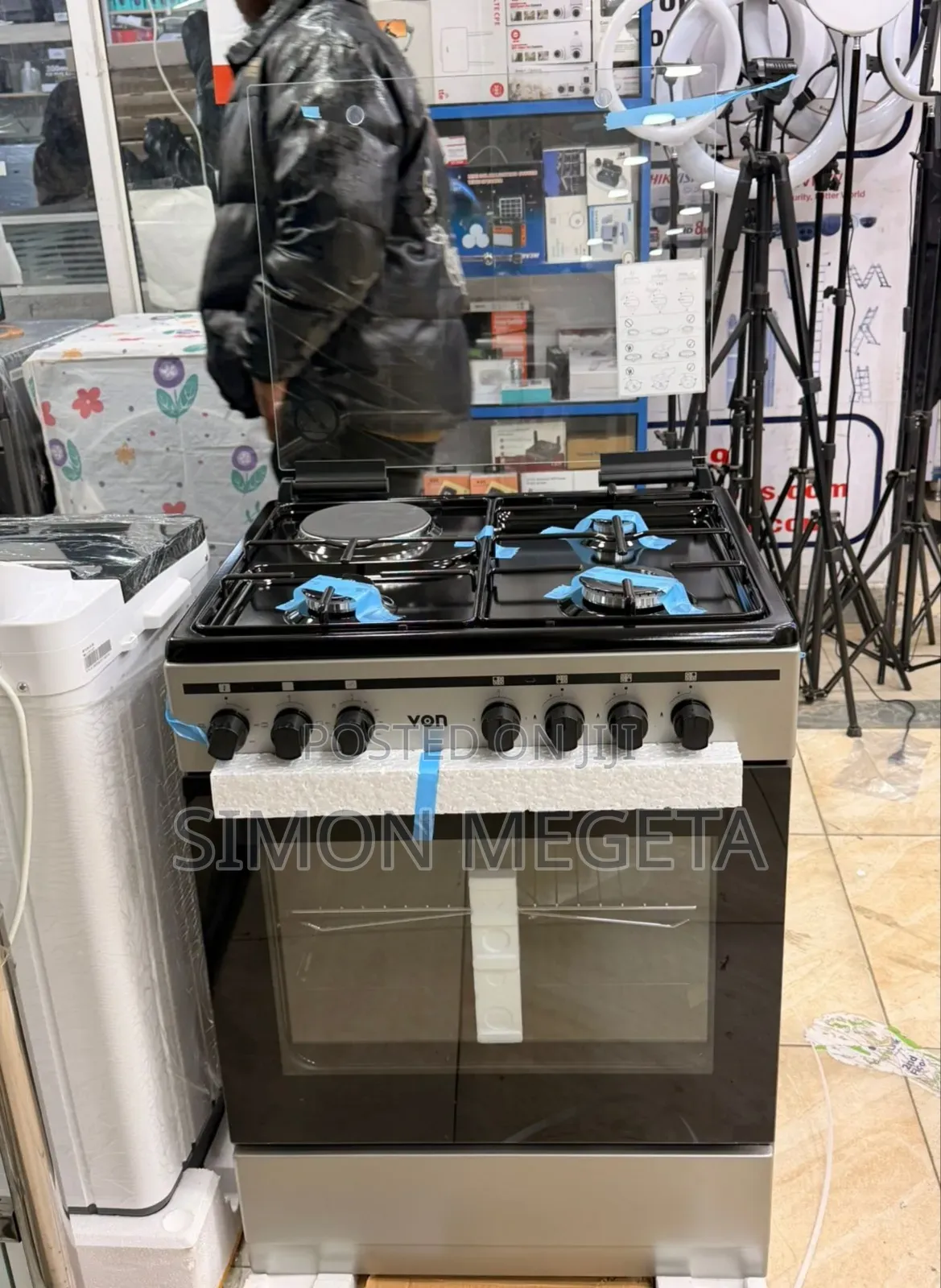 *Von Vcf653131nsy Freestanding Cooker – 3 Gas + 1 Electric Burners