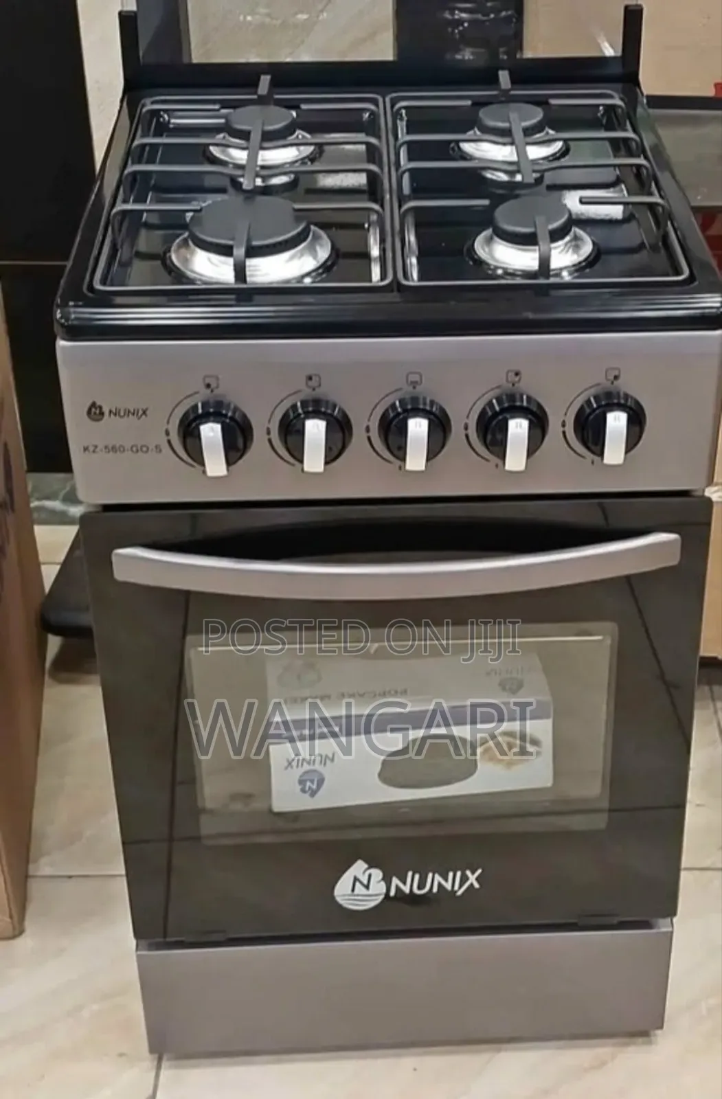 Auto Ignition Nunix 4 Burner Gas Cooker