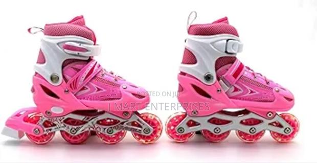 Inline Skates Adjustable Size Roller Skates With Protective Gear - thumbnail 3