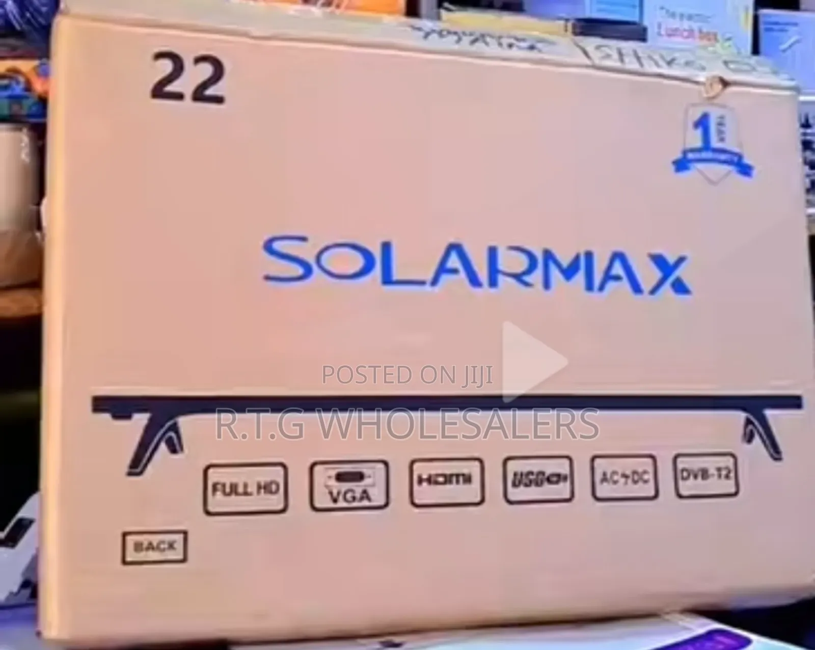 Solarmax 22 Inches Tv – Ac/Dc Ready With Free‐To‐Air Channels