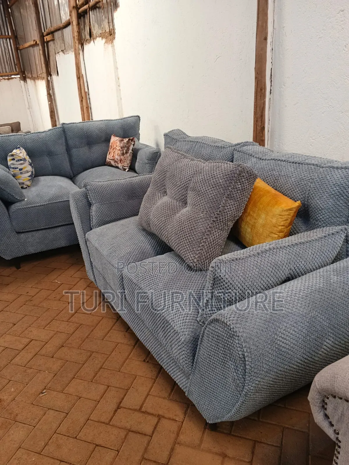 Butterfly Springed Cushions Sofa