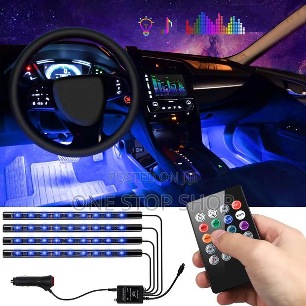 Interior Car Led Strip Multicolor Remote Selector Floor Lights - main view