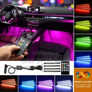 4xcar Styling RGB Led Remote Color Selection Floor Strip Lights