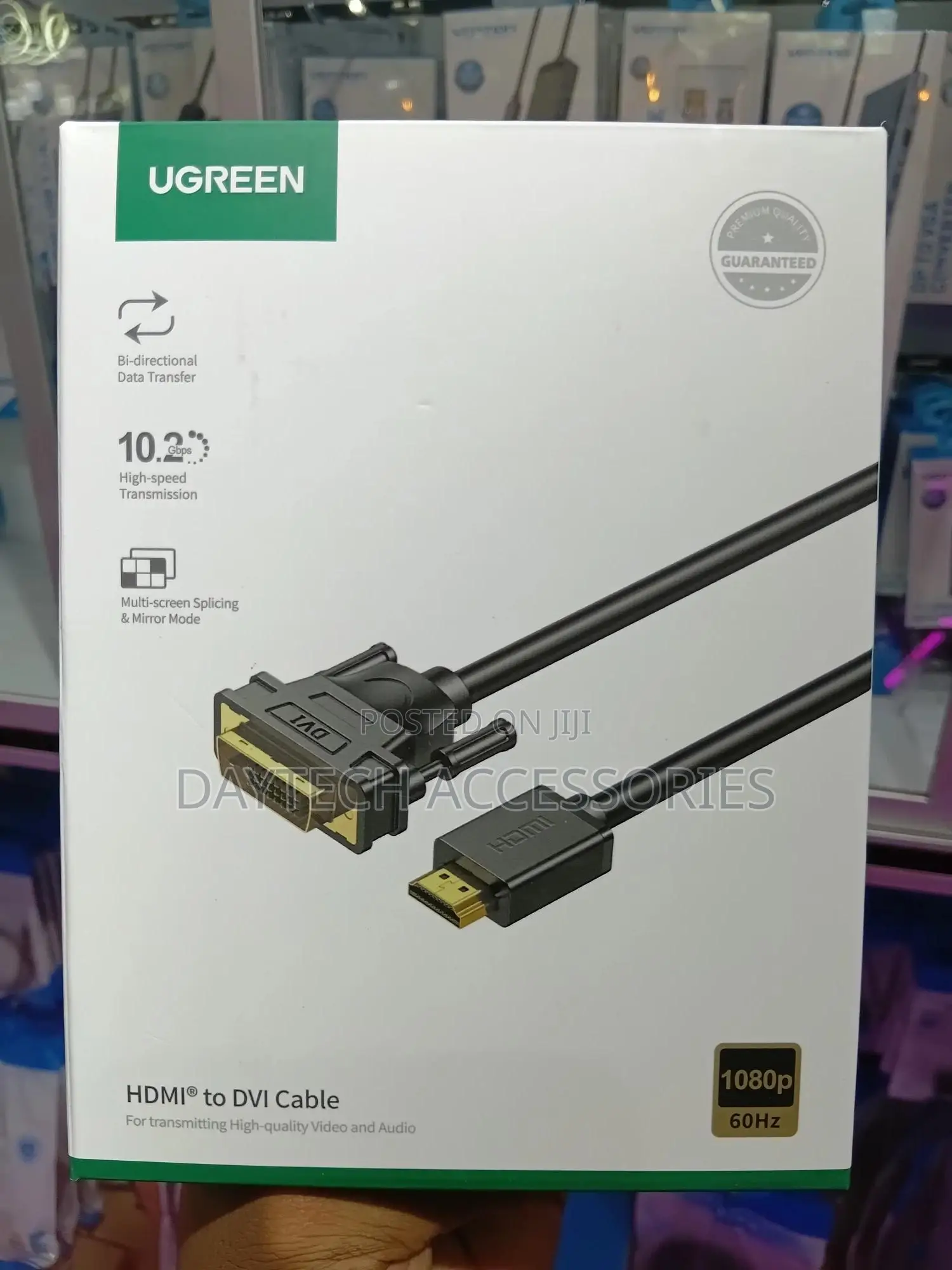 This Item Is a Ugreen Hdmi to Dvi-D (24+1) Male Cable (Model Hd106)