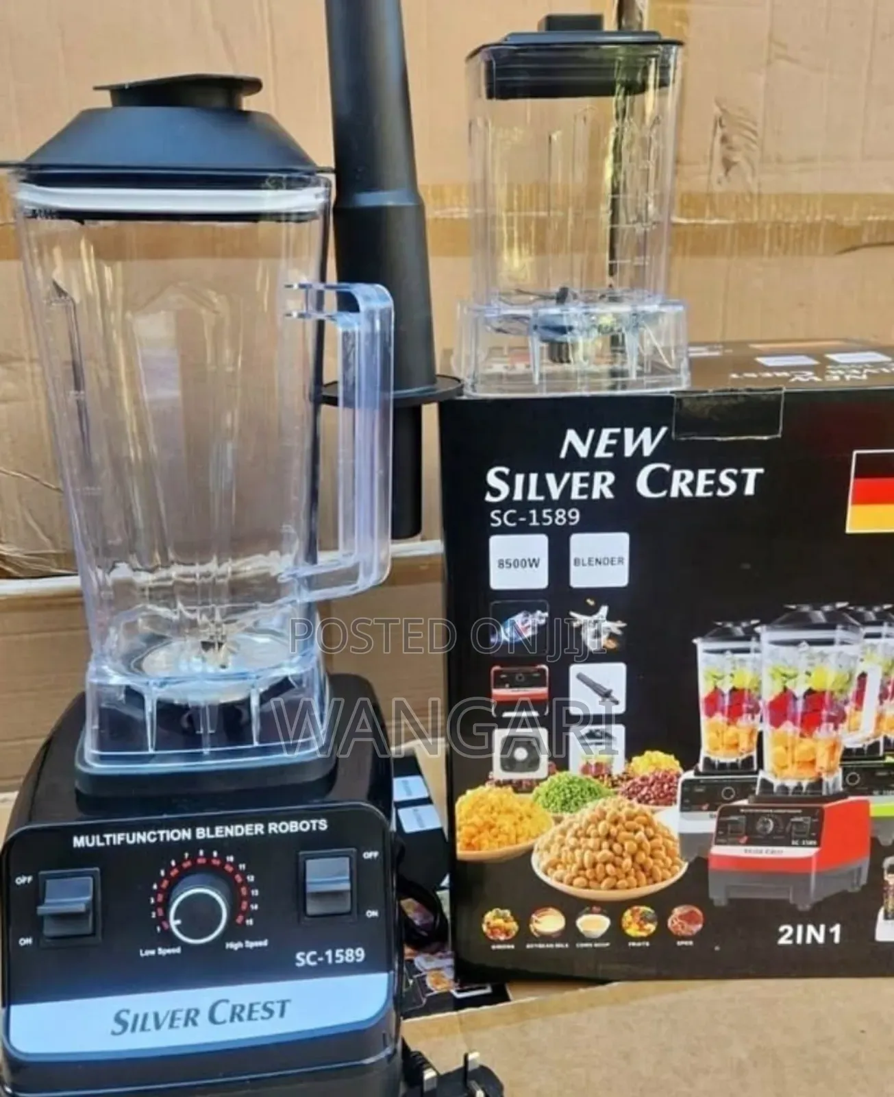 Commercial Multi-Function Silver Crest Blender