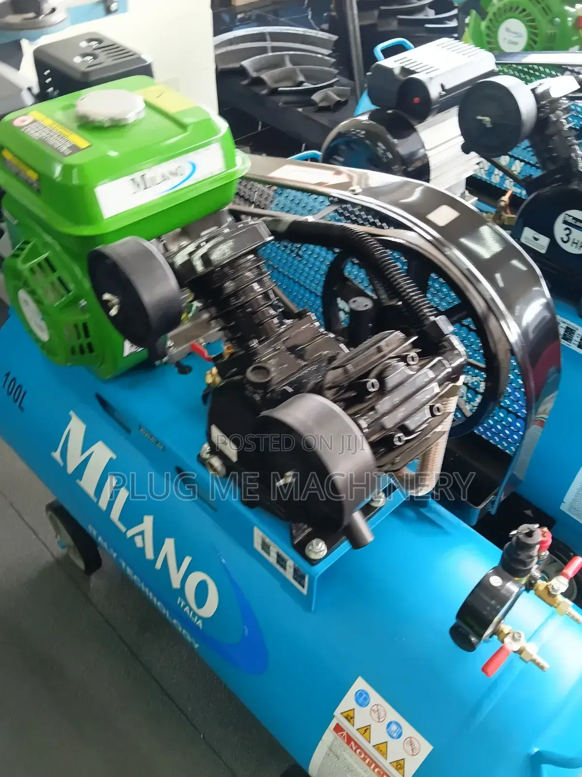 Milanno 100l Air Compressor/Belted Gasoline Millano 100l Compressor