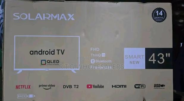 Solarmax 43-Inch Android Qled Tv With Bluetooth Digital Tuner - main view