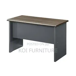 Office Desk : 0.9m Modern Office Desk Featuring a Dark Walnut Finish