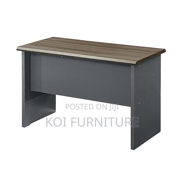 Office Desk : 0.9m Modern Office Desk Featuring a Dark Walnut Finish - thumbnail 4