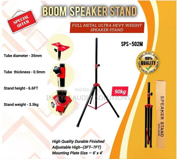 Heavy Duty Metallic Quality Adjustable Speaker Stand Pay on Delivery