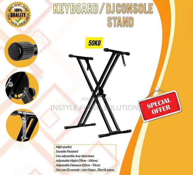 Adjustable Metallic Keyboard Stand