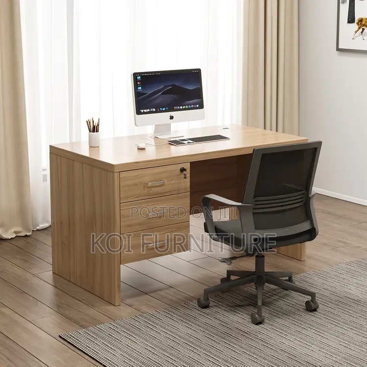 Office Desk : Koi Wooden 1.2m Custom Office Desk