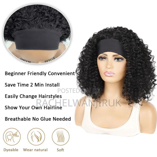Synthetic Headband Curly Wigs