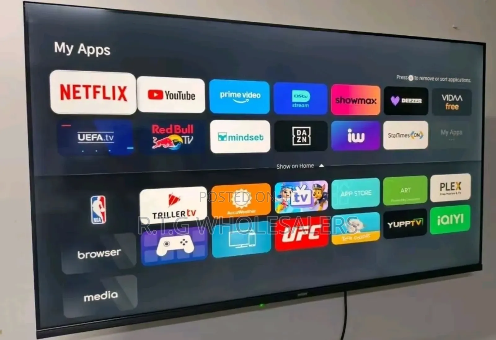 Vision Plus 65′′ Vidaa Uhd Smart Tv