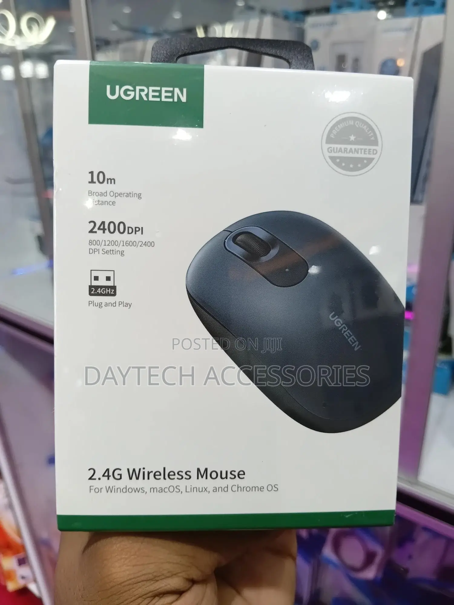 Ugreen Mu105 Wireless Mouse – 2.4g, 4 Dpi Levels, Silent