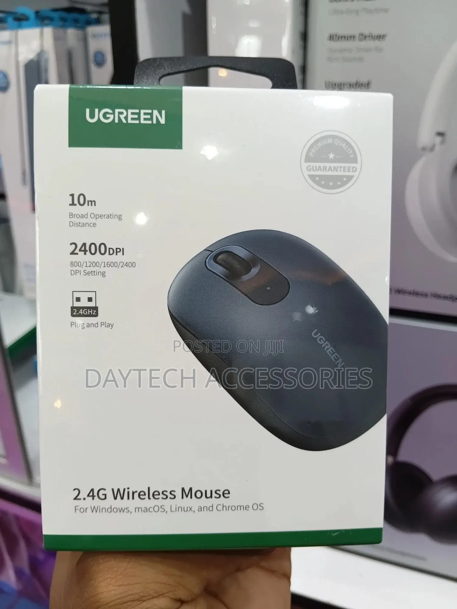 Ugreen Mu105 Wireless Mouse – 2.4g, 4 Dpi Levels, Silent