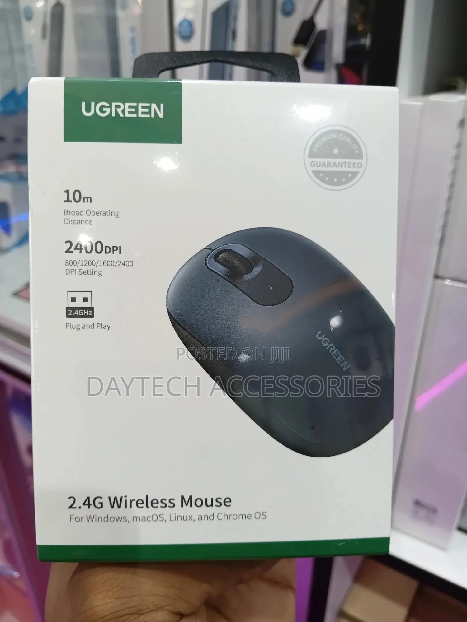 Ugreen 2.4g Wireless Mouse - Mu105 - Black