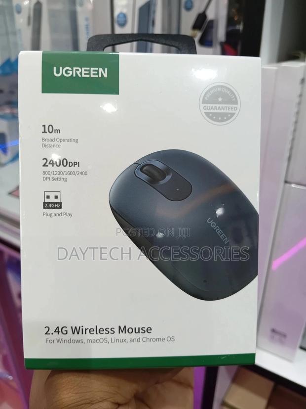 Ugreen 2.4g Wireless Mouse - Mu105 - Black